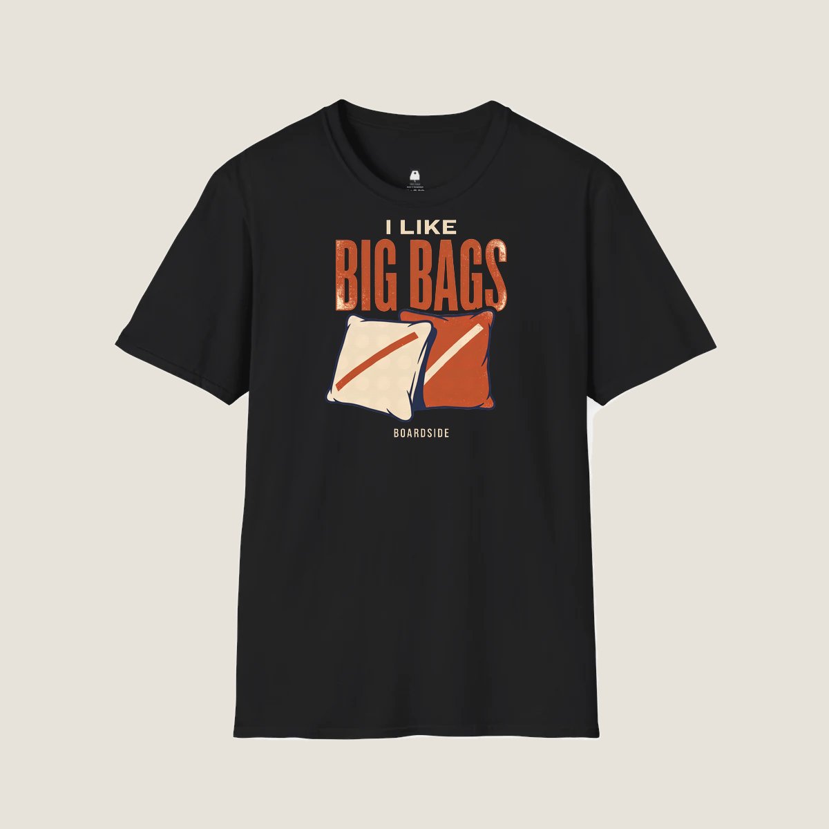 I Like Big Bags cornhole team design artwork